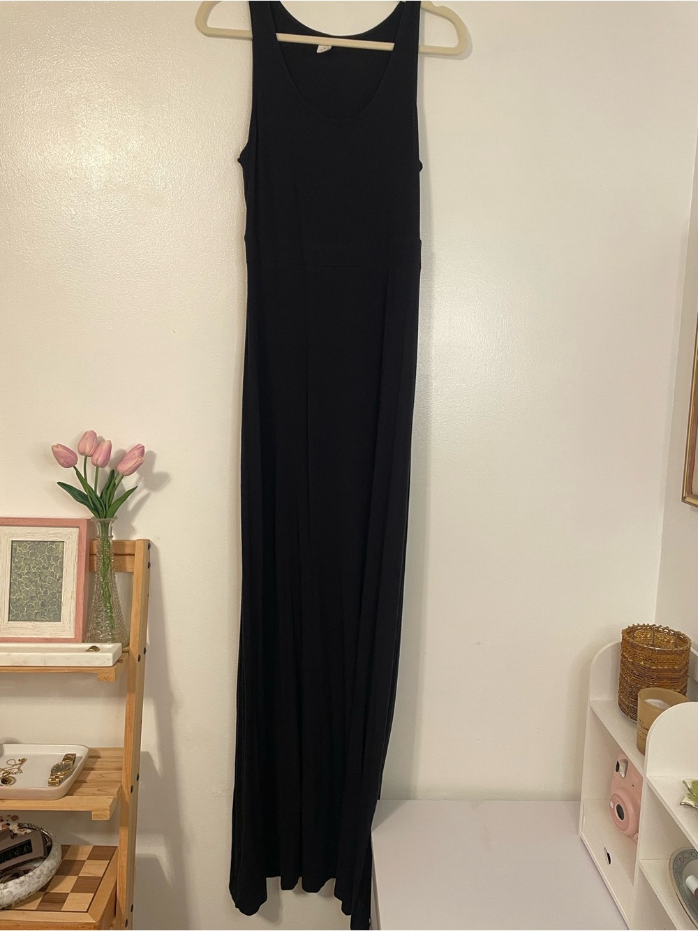 Extra long black maxi dress Old Navy size medium